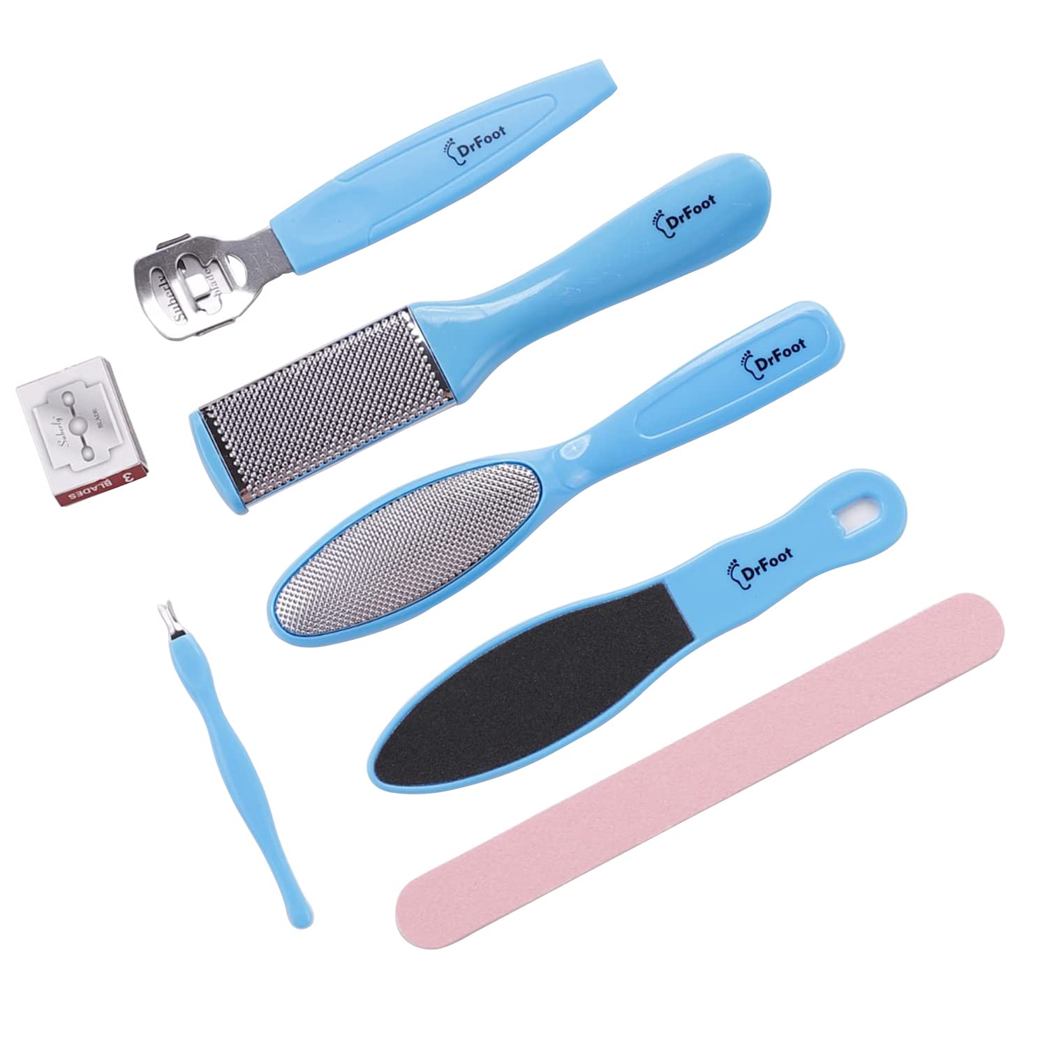 8 Pcs Foot Rubbing Board Care Trimmer Smooth Pedicure Wand Nails