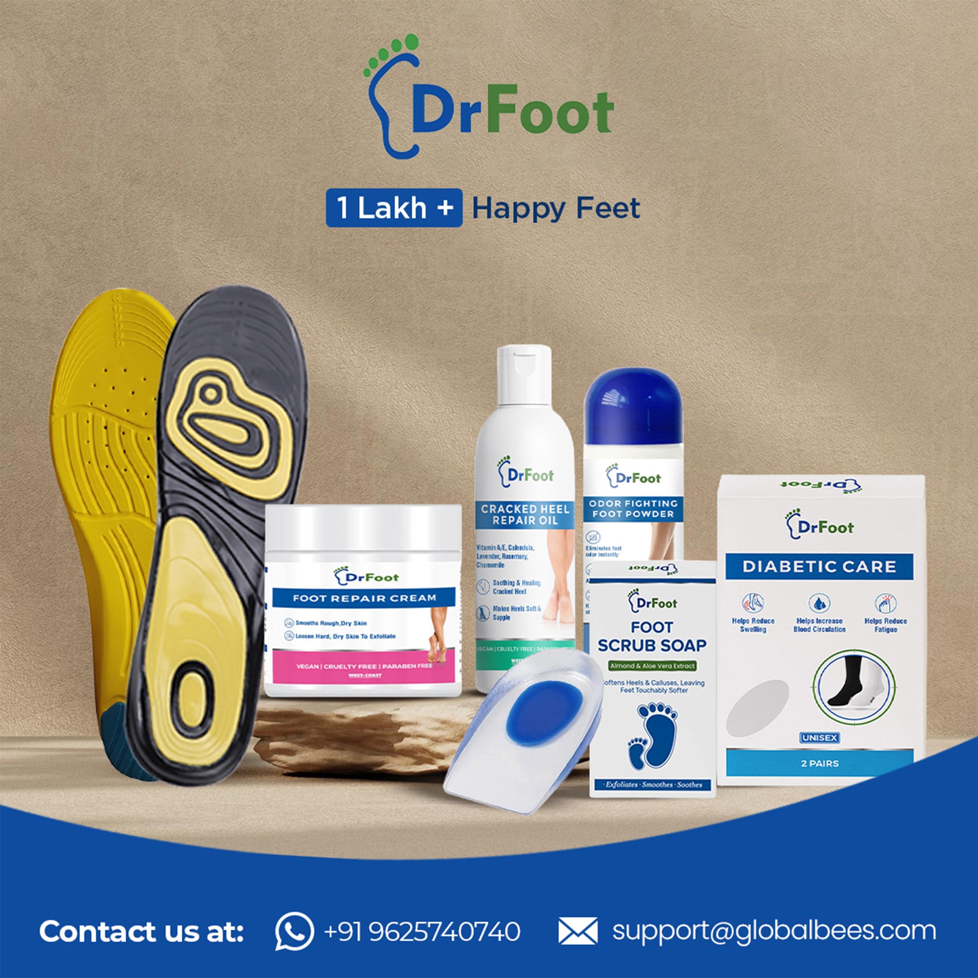 Dr Foot memory foam insole - perfect for hiking