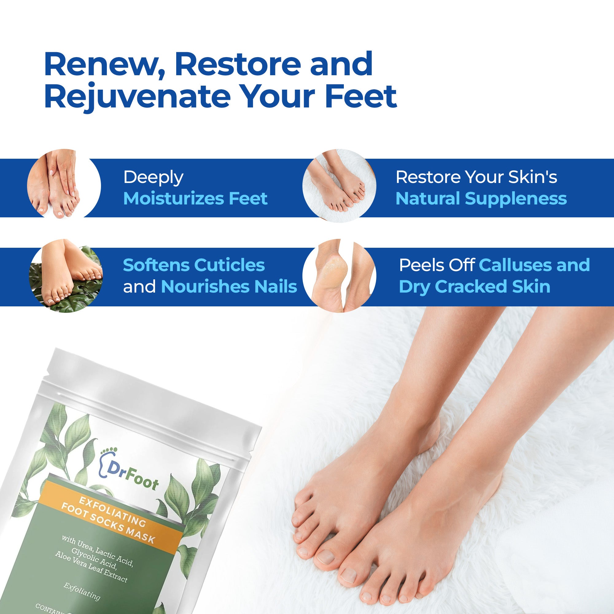 Dr Foot peeling mask for feet - simple and effective