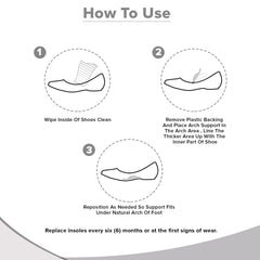 Dr Foot Arch Support Insoles - Great for Casual Footwear