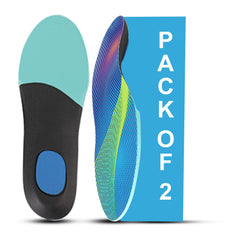 Dr Foot | Insole for Shoes Men | Arch Support for Flat Feet | Flat Feet Arch Support Insole|Shoe Insole|Gel Insoles for Men|Plantar Fasciitis|Slim Back Pain Relief Product|Orthotics|Large-Pack Of 2