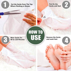 Dr Foot | Exfoliating Foot Socks Mask | Foot Mask | Foot Peeling Mask | Peeling and Exfoliating Foot Mask | Glycolic Acid Serum | Feet Mask | AHA BHA Peeling Solution | Feet Peel Off Mask | Pack of 2