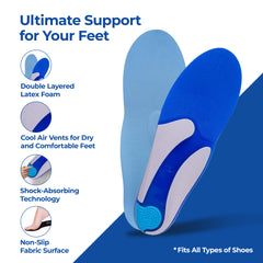 Dr Foot blue arch support - casual walking companions