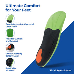 Dr Foot Medium Size Insoles - Comfortable fit for sneakers