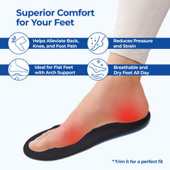 Dr Foot insoles - Shock Absorbing Gel Insoles for Walkers