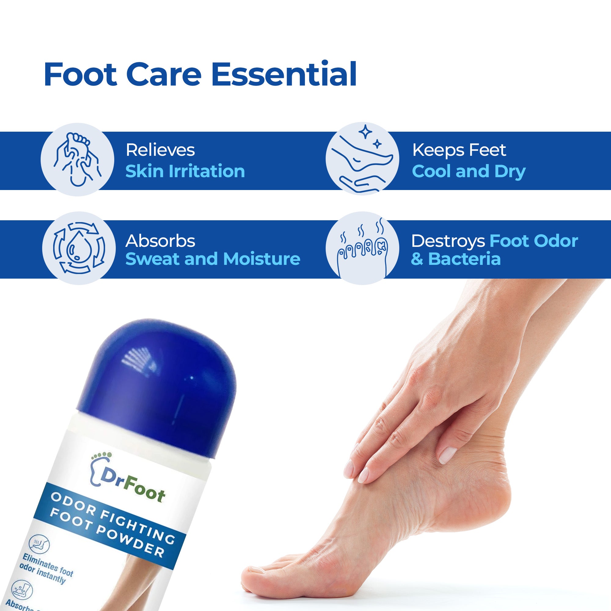 Dr Foot foot powder - for unisex odor control