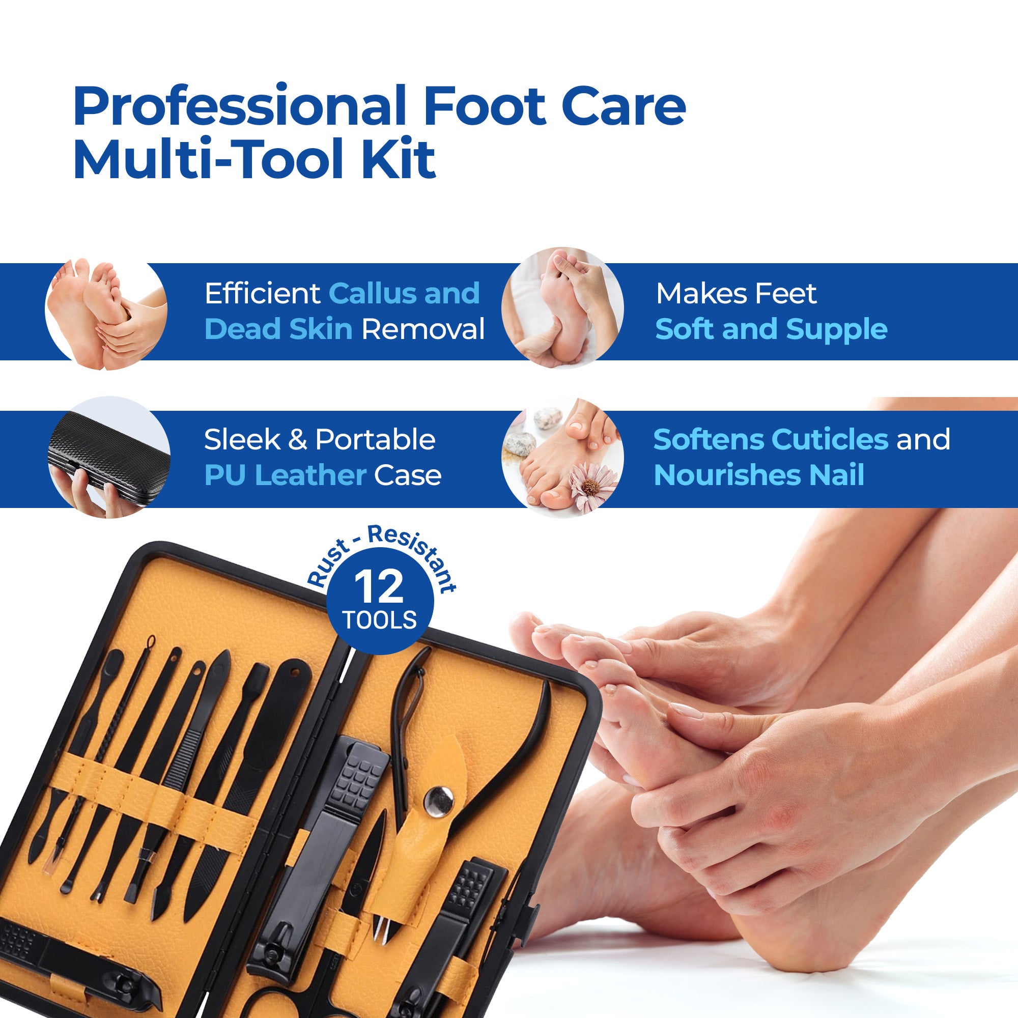 Dr Foot Stainless Steel Kit - Durable grooming essentials