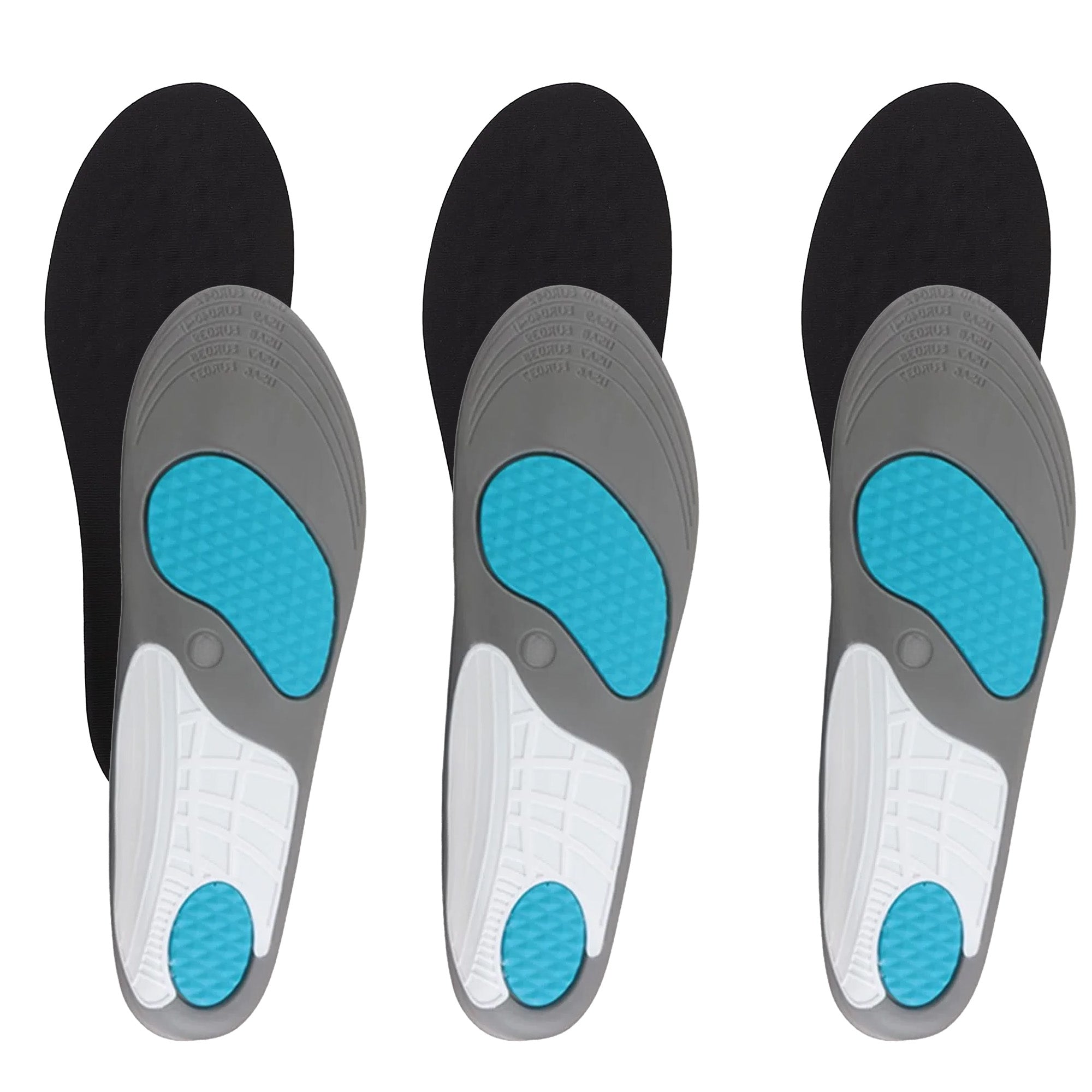 Dr Foot gel insoles - versatile shoe fit