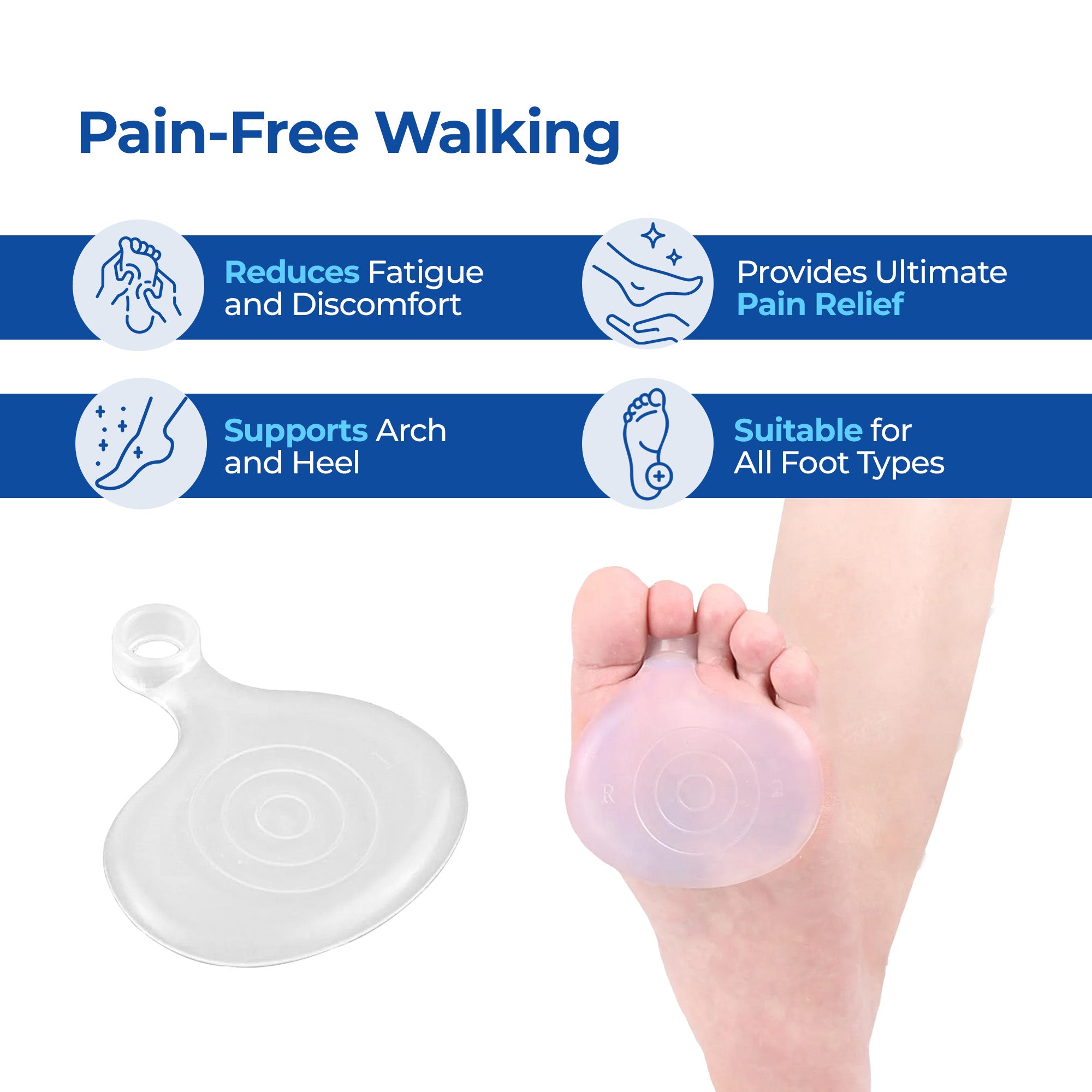 Dr Foot metatarsal pads - alleviating foot pain for active lifestyles