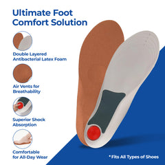 Dr Foot gel shoe insoles - casual walking comfort