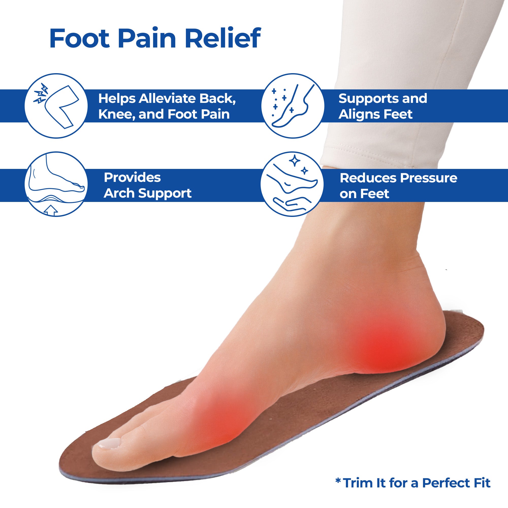 Dr Foot TRI Comfort Insoles - Pain relief for active lifestyles