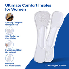 Dr Foot Invisible Cushioning Insoles - Everyday Pain Relief Solution