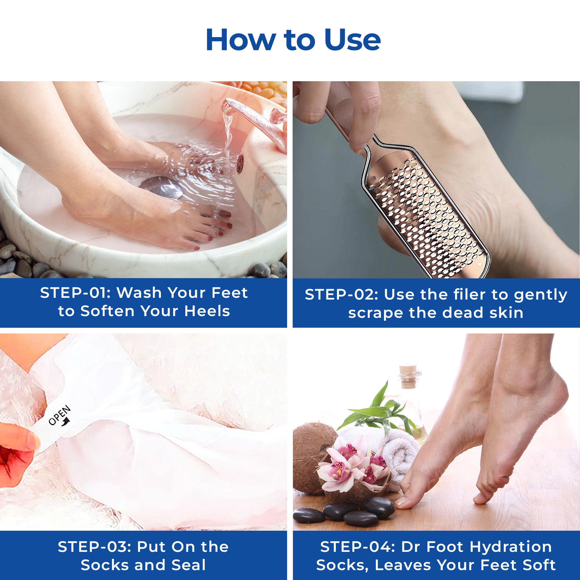 Dr Foot exfoliating foot mask - spa experience