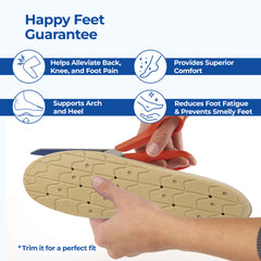 Dr Foot ODOR-X Insoles - Massaging support during long hours