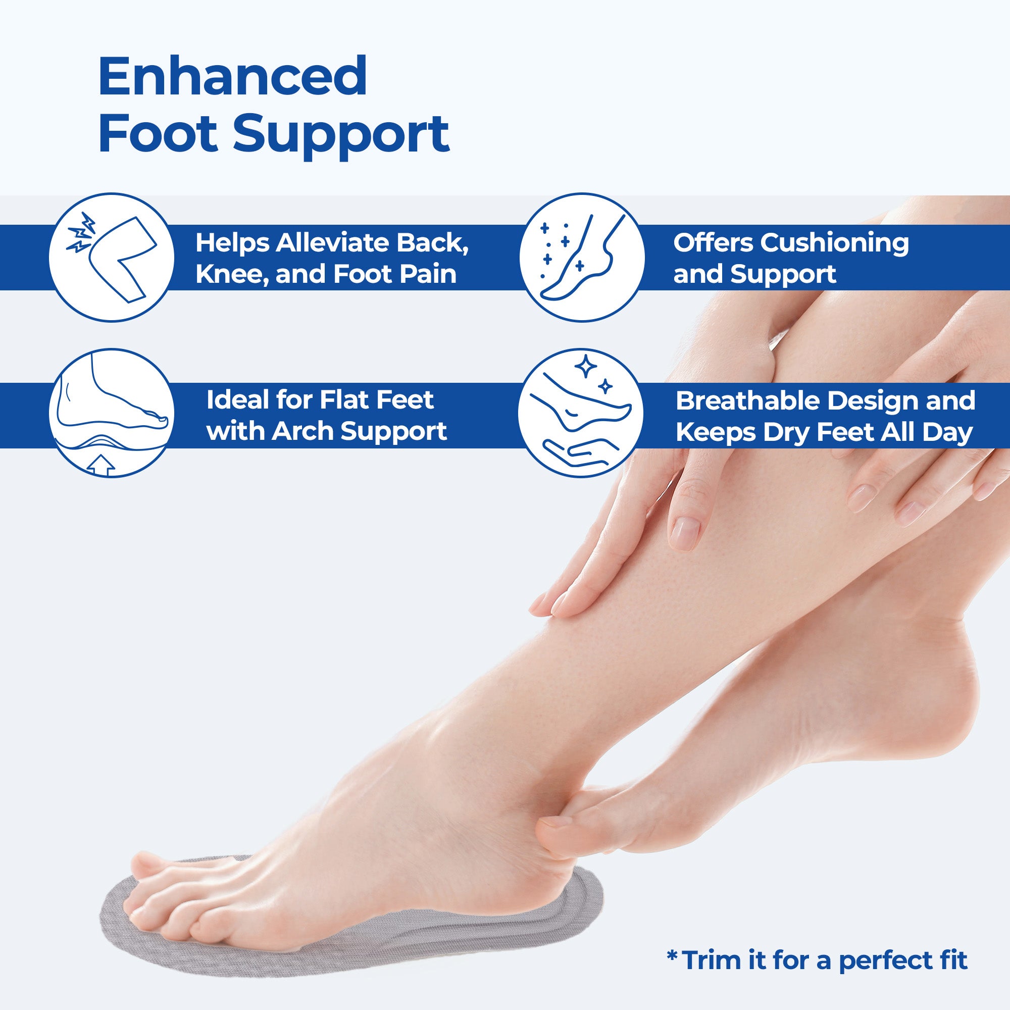 Dr Foot Air Pillow Insoles - Breathable design