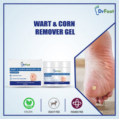 Dr Foot Wart & Corn Remover Gel Helps to remove toughest Wart and Corn with Natural Thuja Occidentalis - 50gm