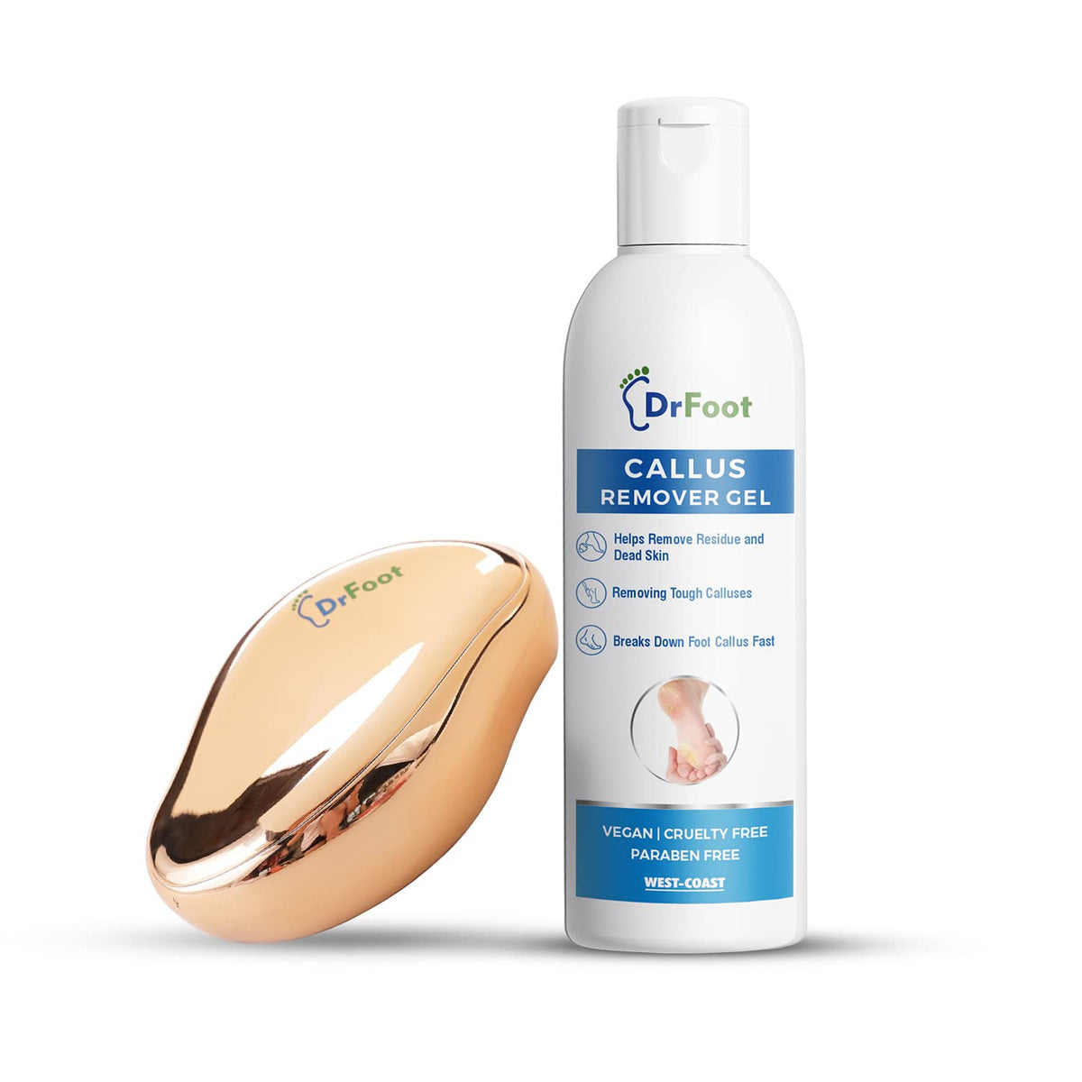 Dr Foot Callus Remover Gel Helps to Remove Calluses and Corns Also Helps for Dry, Cracked Skin with The Goodness of Urea, Tea Tree Oil, Coconut Oil