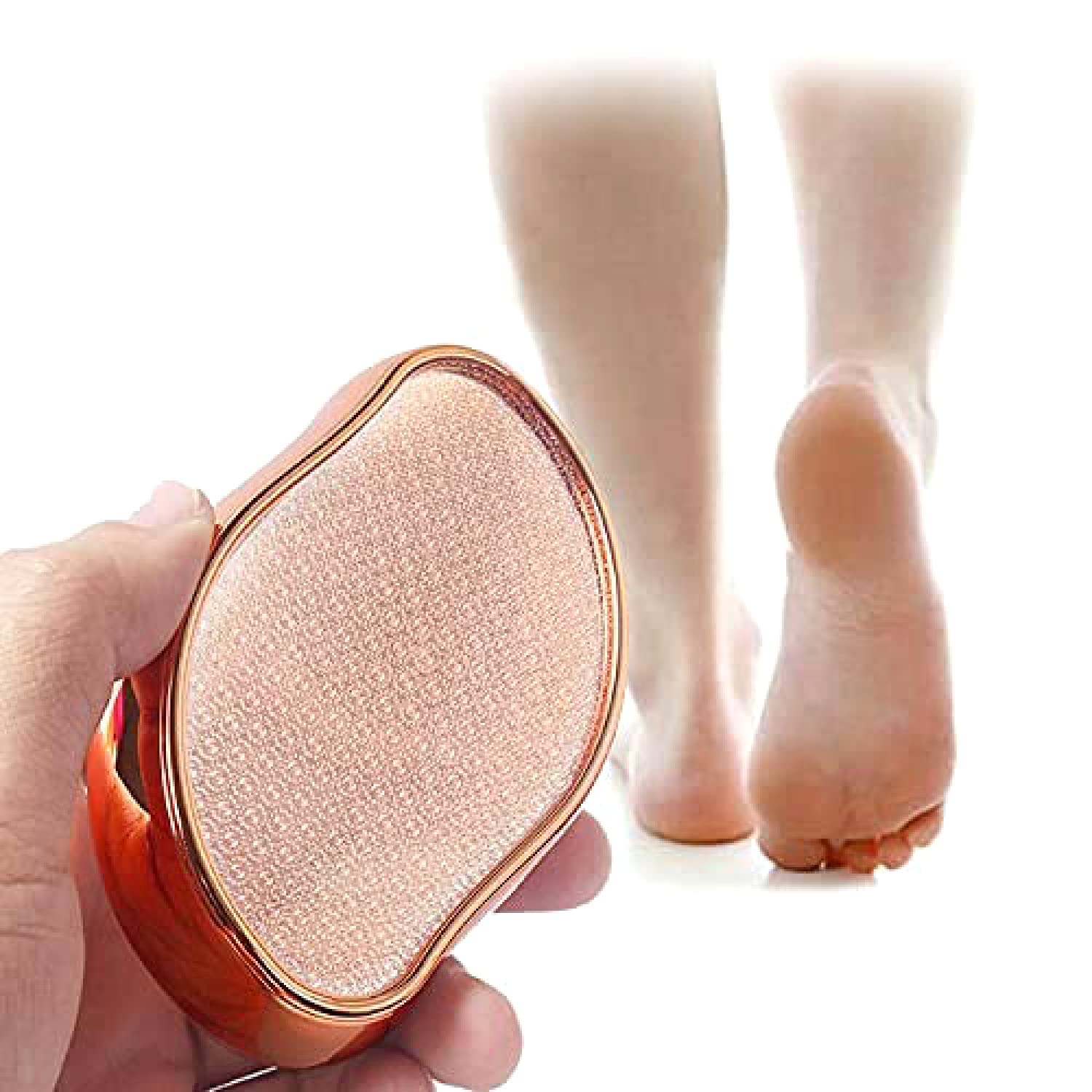  VANWIN Glass Foot File, Callus Remover for Feet Foot Scrubber  Dead Skin Remover with Nano Micro-Abrasive Particles, Foot Rasp Heel Scraper  Hard Skin Remover Foot Care Pedicure Tool on Wet