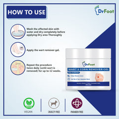 Dr Foot Wart & Corn Remover Gel Helps to remove toughest Wart and Corn with Natural Thuja Occidentalis - 50gm